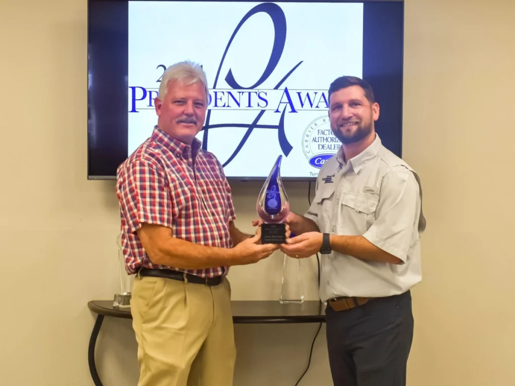 Indoor Comfort Systems receives the Carrier President’s Award 2024
